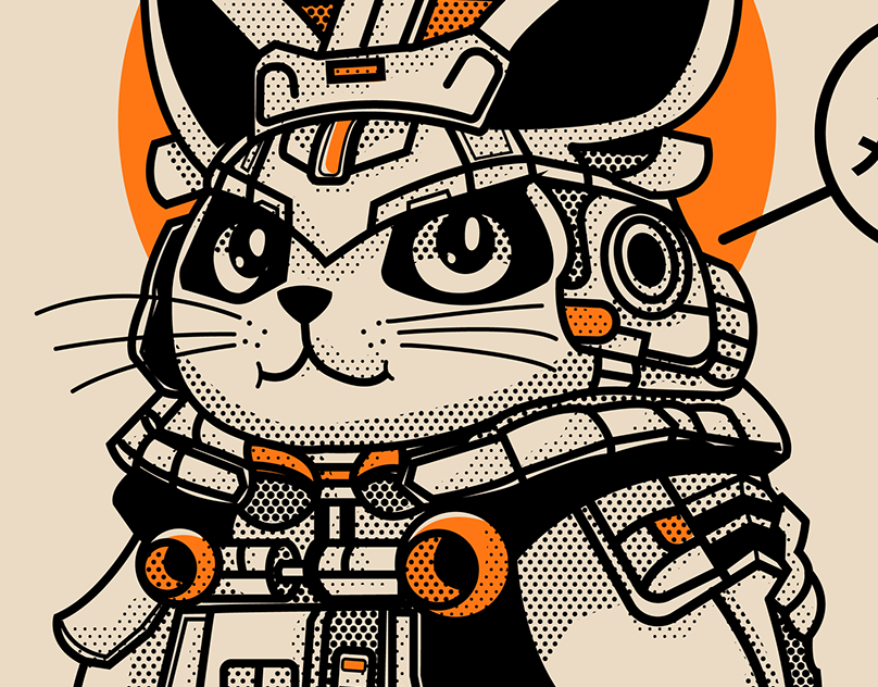 Samurai-Mecha-Cat